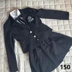 CECIL McBEE ♡ ブラック ストライプスーツ　卒業式　150