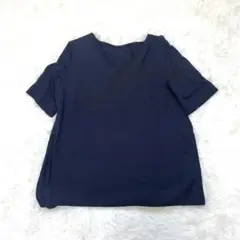 ROPÉ 半袖カットソー リヨセル混 シンプル上品 モード×ナチュラル