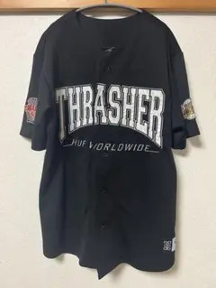 【希少コラボ】 HUF THRASHER WORLDWIDE 半袖ジャージ