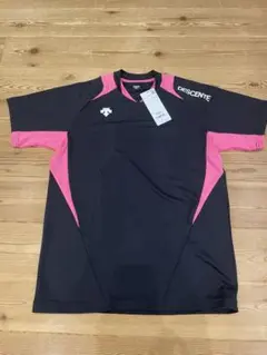 DESCENTE バレーボールシャツ M 黒/ピンク　　お値下げしました