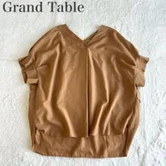 グランターブル 美品 タックスリーブ ワイド Ｖネック オーバーサイズブラウス