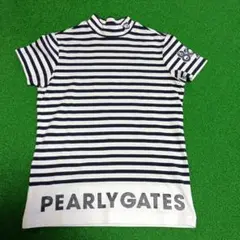 PEARLY GATES ストライプ ハイネック M