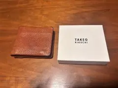 takeo kikuchi 財布 キャメル