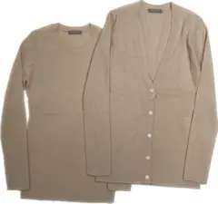 theory luxe ニット アンサンブル 32 ベージュ