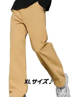 メンズ チノパン✨無地 コットン 春夏秋 XL ゆったり♪通気性 カジュアル