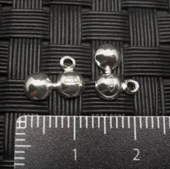 残1★エンドパーツ・SV925ボールキャップ3.0mm 4個セット