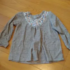 ハンドメイド 長袖 小花柄 90サイズ