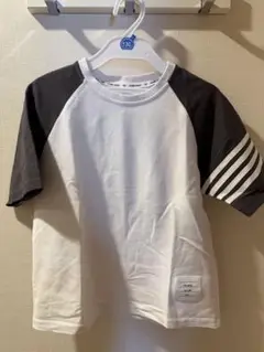 新品未使用 ラグランスリーブ Tシャツ 130cm ホワイト/ブラック