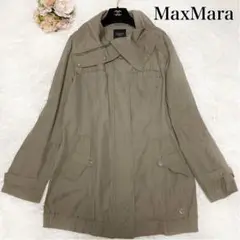 美品⭐️マックスマーラ コート ロングジャケット カーキ 大きいサイズ44