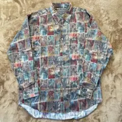 【夢買います】夢割引実施中✨　美品　柄シャツ　長袖