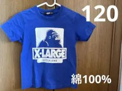 120㎝ エクストララージ ロゴプリントTシャツ 綿100% 男の子