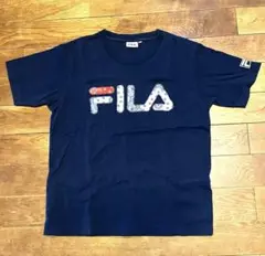 FILA ネイビー 半袖Tシャツ Mサイズ