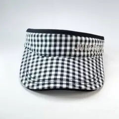 ジュン＆ロぺ　ラメロゴ刺繍　チェック　Print バイザー