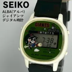 未使用品 SEIKO セイコー アルバ ジャイアンツ デジタル腕時計 80s