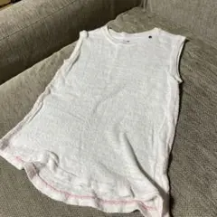 ホワイトノースリーブタンクトップ
