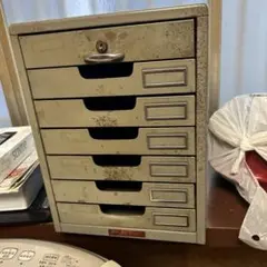 金属製引き出し収納 6段 シルバー