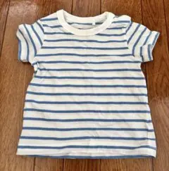 【美品】ストライプ柄Tシャツ 70-80cm