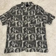 XLサイズ H&M ボブマーリー アロハシャツ 開襟 レーヨン 総柄 ゆるだぼ