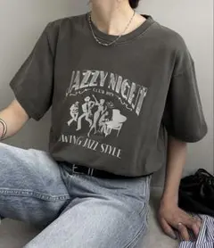 discoat ユニセックス ピグメントジャズナイトTシャツ 美品 古着風