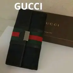 GUCCI 高級シリーズ シェリーライン 長財布 黒 ブラック