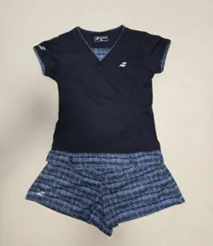 バボラ　テニスウェア ショートパンツ上下 セット L 紺