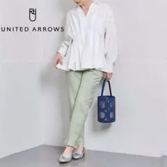値下げ❇️【未使用】UNITED ARROWS《洗える》シャイニー スリムパンツ