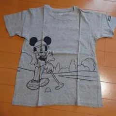 ミッキーマウス Tシャツ グレー