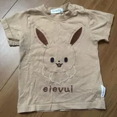 【美品】monpoke モンポケ イーブイTシャツ 90cm ベージュ
