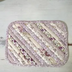リバティ　パッチワークマット Mサイズ　ハンドメイド