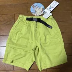 【新品】MILDCLUB クライミングハーフパンツ　短パン　ライム　110㎝
