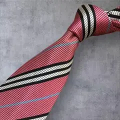 C163/BURBERRY BLACK LABEL ルビーレッド レジメンタル