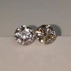 STAR JEWELRY Pt ヌードセッティングダイヤピアス 0.48ct