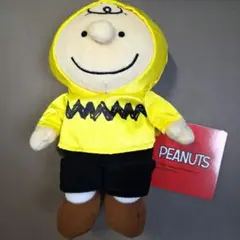 SNOOPY ぬいぐるみ　チャーリー・ブラウン　レインコート