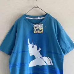 【新品】00s OLD UNIQLO あだち充　コラボ　Tシャツ　ラフ　サンデー
