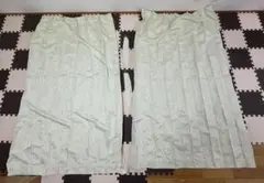 遮光1級・遮熱・遮音カーテン2枚(ミスト3 グリーン 100X200X2)Ｂ