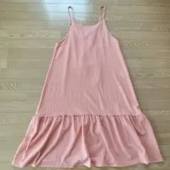 カジュアルワンピース　　サーモンピンク