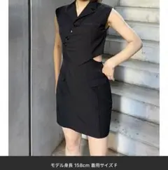 ムルーア　ワンピース　マニッシュベストミニワンピース