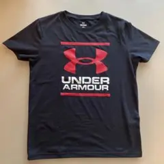 UNDER ARMOUR ブラック/レッド Tシャツ YLG