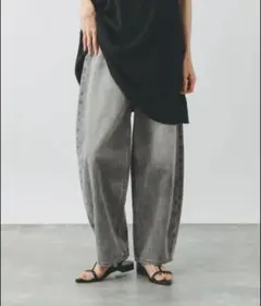 今季　グローバルワーク　GOODデニムカーブパンツ　M グレー
