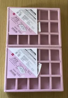 ダイソー　アクセサリートレイ マスタイプ ピンク 2点セット