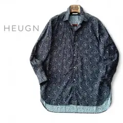 美品 2『ユーゲン HEUGN』22AW Print James フラワーシャツ