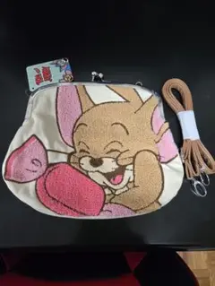 トムとジェリー　がま口ショルダーバッグ