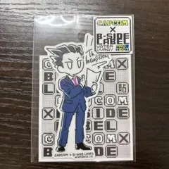 逆転裁判　成歩堂龍一　ビーサイドラベルコラボステッカー