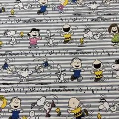 約　縦45×横50㎝　オックス　SNOOPY　生地　はぎれ