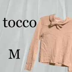 tocco トッコ リボン プルオーバー チュニック トップス