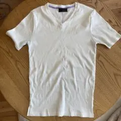 A.S.M. VネックTシャツ サイズ50 ホワイト