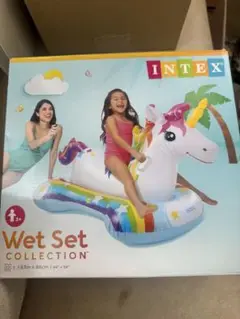 《新品•未使用》インテックス　INTEXユニコーンライドオン　浮き輪