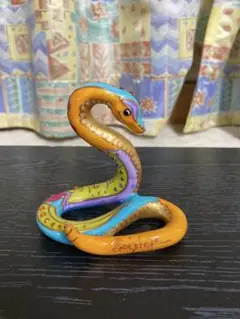 Sasiel サシエル カラフルな蛇の陶器フィギュア