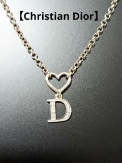 ★Christian Dior★ ディオール ハートモチーフ Dロゴネックレス