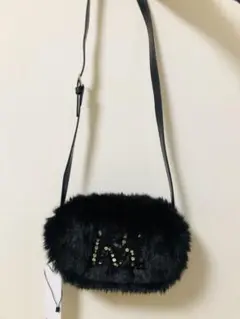 MARNI マルニ キッズ Mロゴ フェイクファーショルダーバッグ